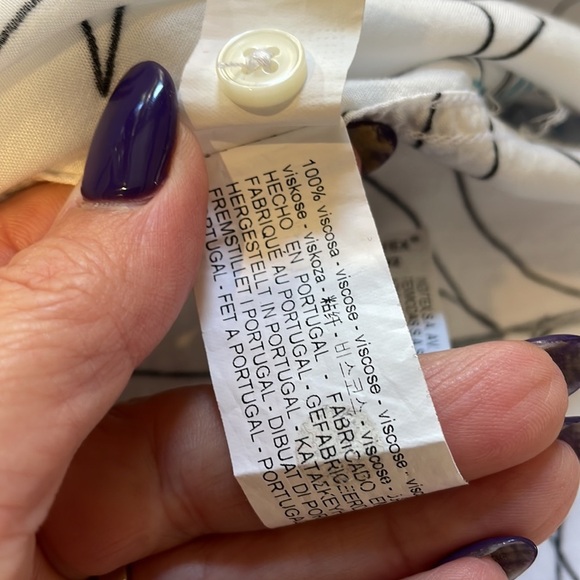 ZARA SLIM FIT TRACE print summer shirt short sleeve tropical / elephant scene L - Picture 12 of 12